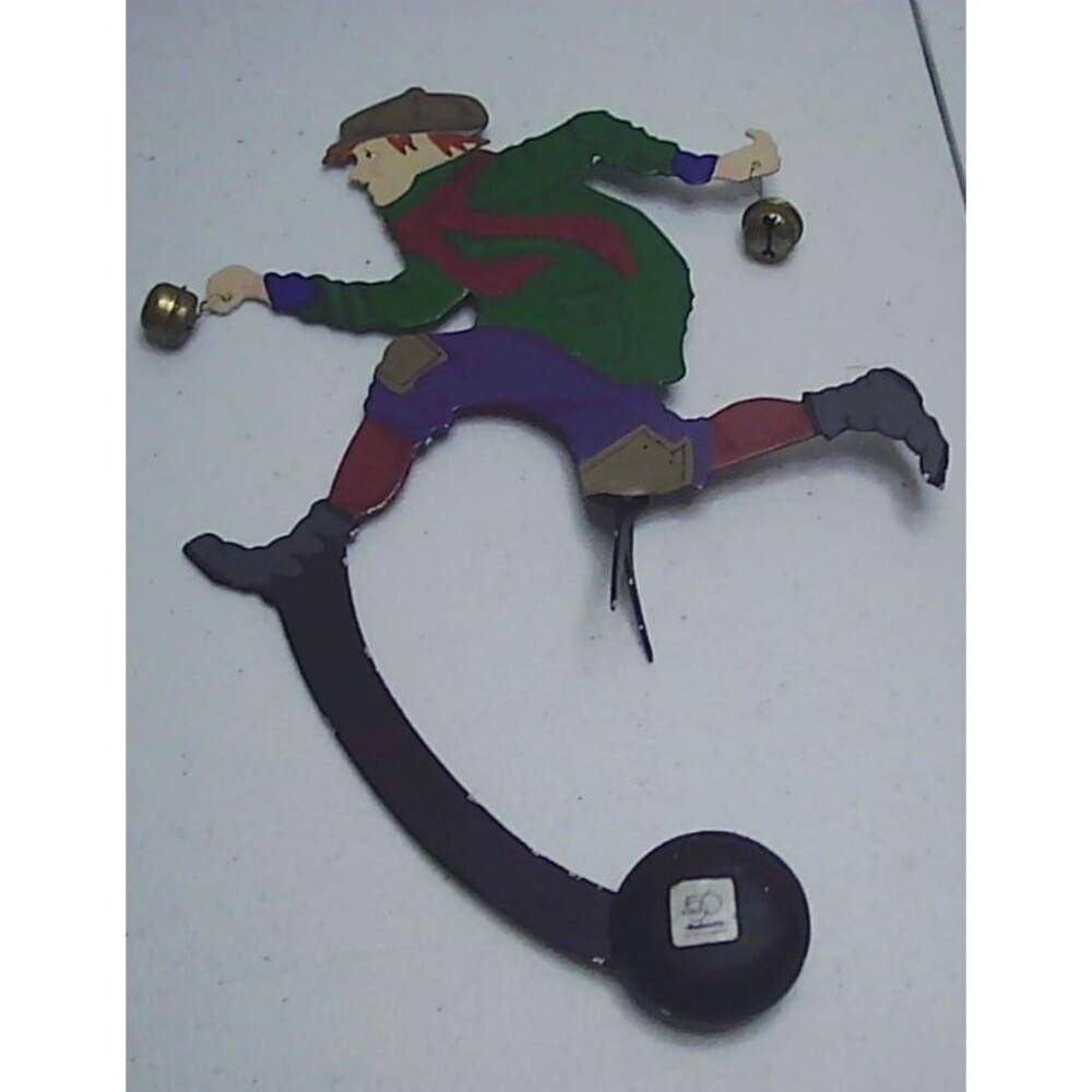 Vtg Department 56 "Tic-Tock Rocker" counterweighted balance figurine Christmas